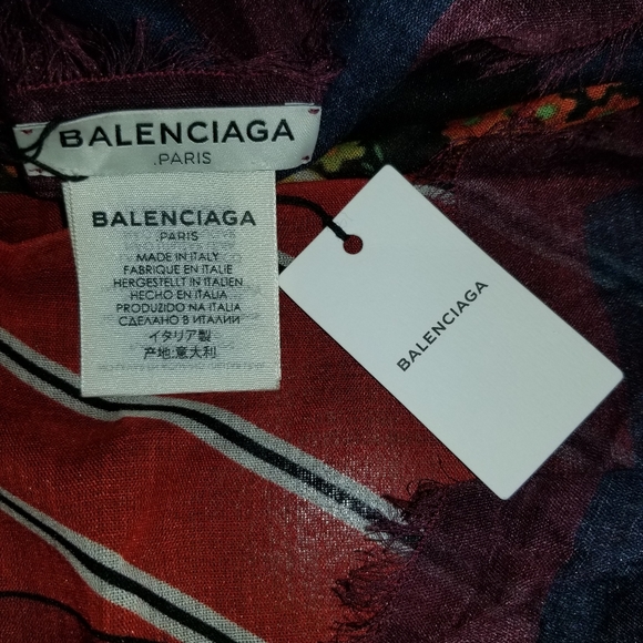 Square Multicolor Wool Silk Shawl Scarf Wrap - Picture 7 of 8